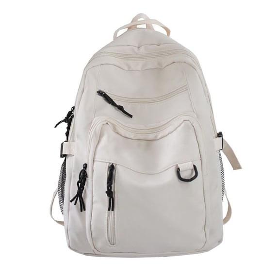 SUSHANG Student Large Capacity Cargo Backpack Solid Color Multi Layer Pocket Schoolbag for School & Travel College Student School Bag