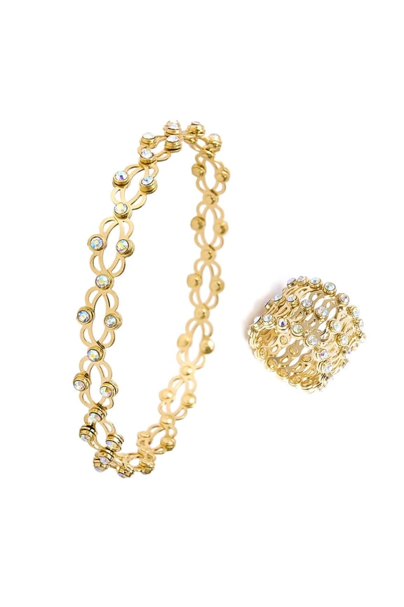 Telescopic Ring Expandable Ring Bracelet Retractable Ring Bracelet Adjustable Transform Bracelet Ring Folding Retractable Telescopic Ring Bracelet Women Men Jewelry Gift