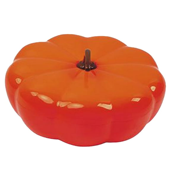SUSHANG Thanksgiving Pumpkin Snack Tray with Lid Divided Plastic Nut and Candy Tray for Fall Decor and Halloween Parties Creative Pumpkin Shaped Serving Bowl with Compartments Perfect