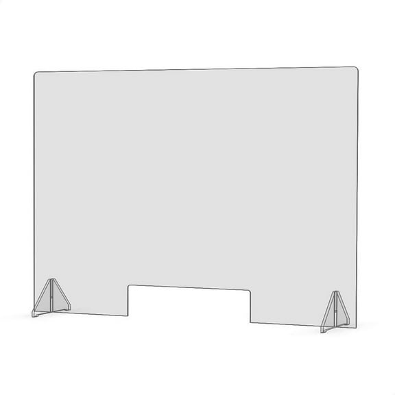 SUSHANG Transparent Droplet Defense Partition Clear Side Sprayed Perfection Reception Counter Transparent Cut