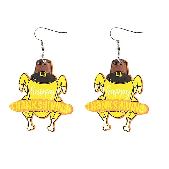 SUSHANG Turkey Series Earrings Turkey Earrings Acrylic Printing Personalized Fashion Earrings Jewelry Women