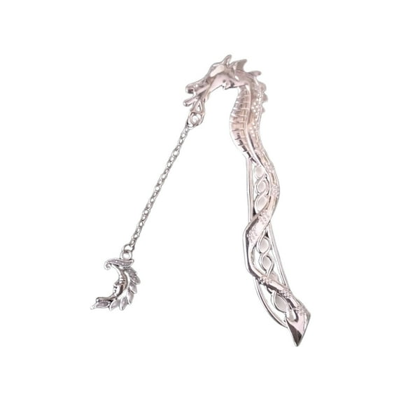 SUSHANG Vintage Bookmark Pendant Metal Hook A Metal Bookmark With A Chain An Antique And Gift On The Black Bookmark And A Unique On The Black Bookmark Marking The Exquisite Gifts For Book Fans