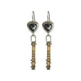 thumbnail image 1 of SUSHANG Vintage Earrings Women'S Earrings Vintage Earrings for Men Geometric Drop Shape Ear Hook Jewelry Novelty Birthday Punk Gothic Long Danglers, 1 of 9