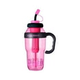 thumbnail image 1 of SUSHANG Water Bottle with Handle and Large Water Bottles for Girls with and Cap 40oz Gym Sports Water Bottle for Men Women Gym Hiking Biking Pink-1Lid, 1 of 9