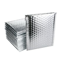 SUSHANG Waterproof Bubble Express Bag Lined Seal Poly Envelopes 50PC Aluminizer Mailer Padded Bubble Mailers Self Office&Craft&Stationery