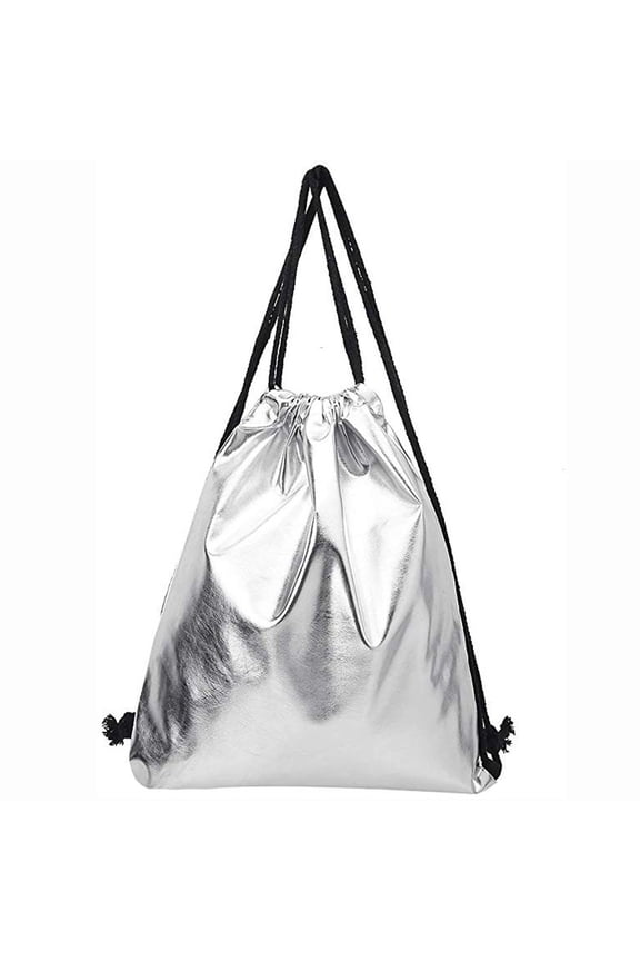 Women Fashion Solid Handbag Drawstring Backpack Tote Ladies Purse Lightweight Handbag
