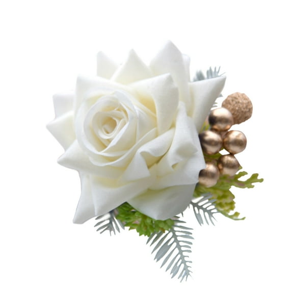 SUSHANG Wrist Flower for Prom Rose Golden Bead Classic Wrist Wedding and Decoration Suitable Corset Bracelets