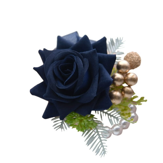 SUSHANG Wrist Flower for Prom Rose Golden Bead Classic Wrist Wedding and Decoration Suitable Corset Bracelets