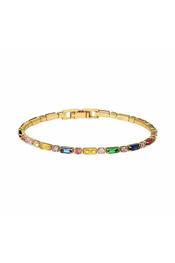 Zircon Set Bracelet Gold Bracelet for Women Gold Plated Nail Bracelet Bangle Cubic Zirconia Stones Titanium Bracelet Jewelry Valentines Christmas Gifts for Women