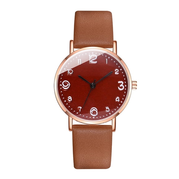 SUSHNAG Fashion Watches Watch Watch Quartz Women'S Newv Leather Strap Casual Band Wrist Analog Women'S Watch