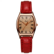 SUSHNAG Ladies Quartz Watch Women Casual Leather Analog Quartz Watch Ms. Wristwatch Clock Business Date Casual Watch