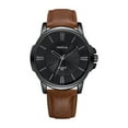 thumbnail image 1 of SUSHNAG Leather Strap Watch Men Roman Numerals Quartz Leather Strap Watch Analog Wrist Watch Minimalist Creative Men Watch Leather Elegant Men Watches Men Business Wristwatch, 1 of 1