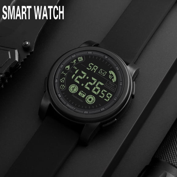 SUSHNAG Outdoor Smart Watch Fitness Pedometer Watch for Sport Ios Android Smart Bluetooth Men'S Watch