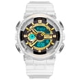 thumbnail image 1 of SUSHNAG Waterproof Sports Couple Watch Fashion Sports Watch Transparent Strap Digital Couple Watch Men, 1 of 2