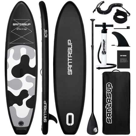 SUSIEBAY Inflatable Paddle Board, Blue Stand Up Paddle Board, Wide Stance for Adults, Widen SUP Board with SUP Accessories, Double Action Pump, Non-Slip Deck