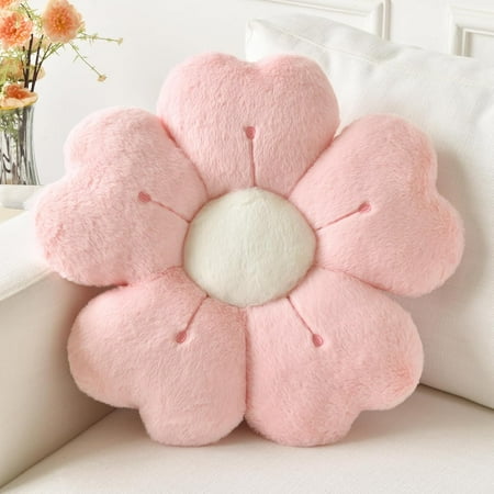 SUSIELADY Flower Pillow, Flower Shaped Pillow Decorative Throw Pillows for Bed Couch Sofa Bedroom Living Room, Cute Daisy Pillow Dorm Decor Floor Seating Cushion, 15.75” , Pink price history and forecast - SUSIELADY