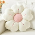thumbnail image 1 of SUSIELADY Flower Pillow, Flower Shaped Pillow Decorative Throw Pillows for Bed Couch Sofa Bedroom Living Room, Cute Daisy Pillow Dorm Decor Floor Seating Cushion, 11.81” , White, 1 of 7