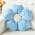 thumbnail image 1 of SUSIELADY Flower Pillow, Flower Shaped Pillow Decorative Throw Pillows for Bed Couch Sofa Bedroom Living Room, Cute Daisy Pillow Dorm Decor Floor Seating Cushion, 19.69” , Blue, 1 of 7