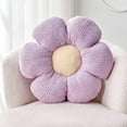 thumbnail image 1 of SUSIELADY Flower Throw Pillow, 19.69" Soft Plush Daisy Cushion for Bedroom, Living Room, Sofa, Couch, Floor, Cute Aesthetic Decorative Pillow for Home, Purple, 1 of 6