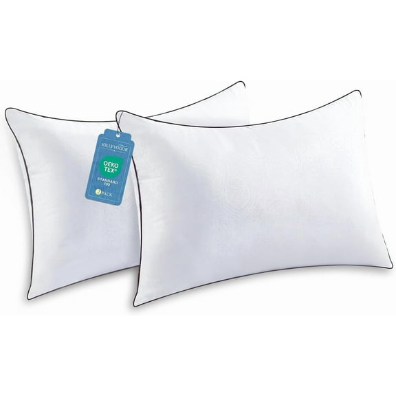 SUSIELADY Queen Size Pillows Full Size Set of 2 for Side and Back Sleepers, Down Alternative Hotel Collection Sleeping Pillow