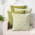 thumbnail image 1 of SUSIELADY Throw Pillow Covers Set of 4, 20"x20" Linen Decorative Square Couch Sofa Cushions, Accent Home Decor, Living Room, Bedroom, Chair, Green, 1 of 7
