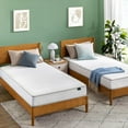 SUSIMOND 6 Inch Foam and Spring Hybrid Mattress, 2 Pack [New Version], Twin, Fiberglass Free