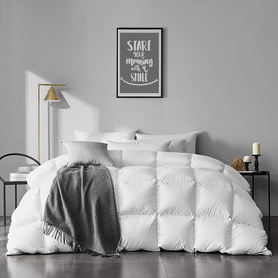 SUSIMOND Heavyweight Feather Down Comforter Oversized King Size