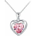 thumbnail image 1 of SUSOLA Womens 925 Sterling Silver Cubic Zirconnia Heart Infinity Necklace Love Heart Necklaces for Women Jewerly Birthday Gift for Mom, 1 of 8