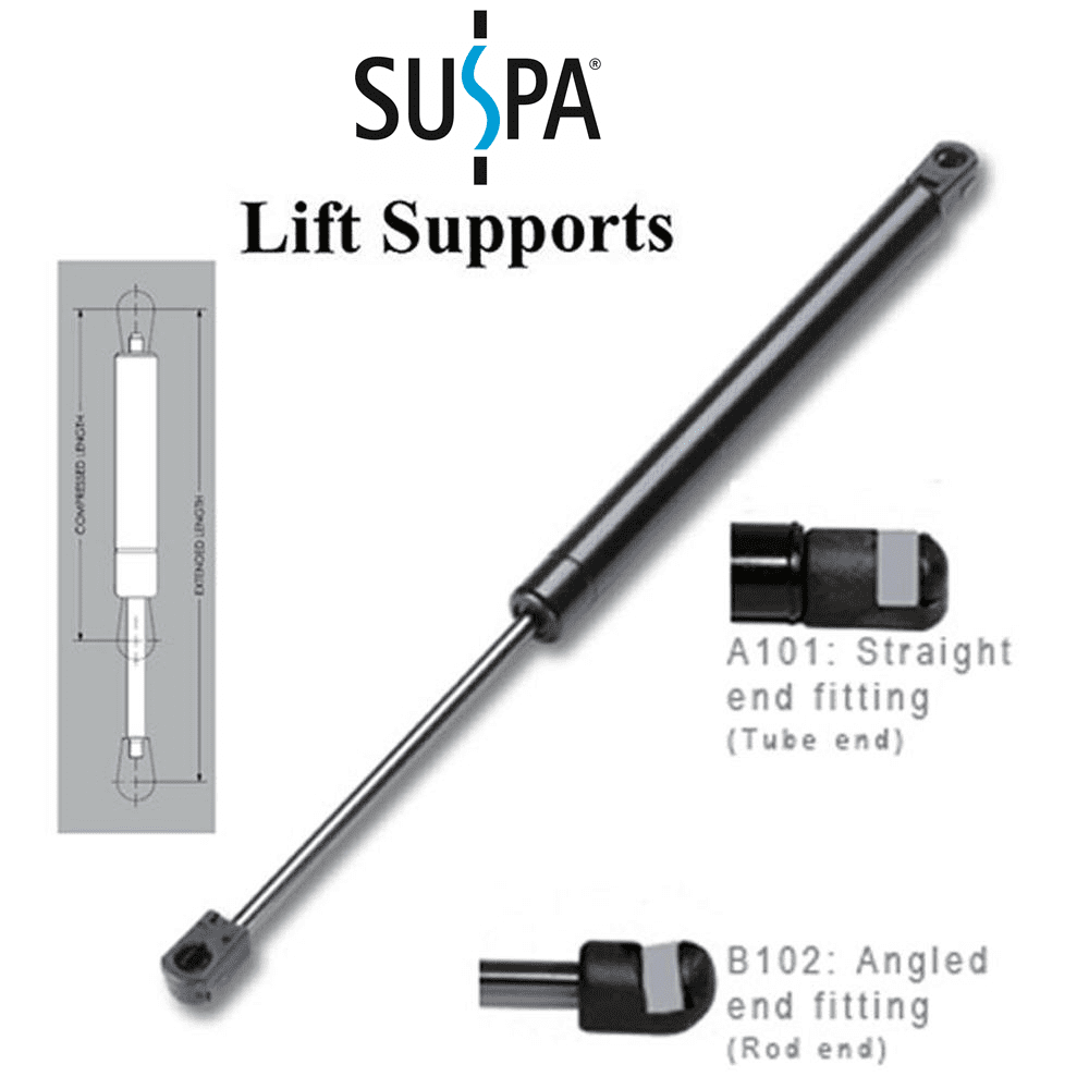 2-Pack Universal Lift Supports Gas Spring Struts – 24 Lbs Force, 5.81" Stroke (C1604154)