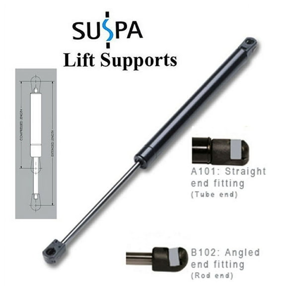 SUSPA® C16-19567 16" Gas Prop/Strut 45 lbs - Set of Two