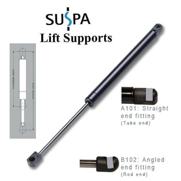 SUSPA C16-20651 19" Gas Prop/Strut 40 lbs - Set of Two