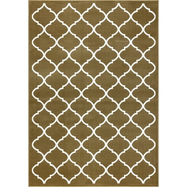 SUSSEXHOME Beatrice Collection 2'x3' Beige&White Area Rug, Extra Soft and Comfy Carpet, Area Rugs for Kitchen, Living Room Rug, Runner Rug, Indoor Rugs for Bedroom, Machine Rug, Area Rug