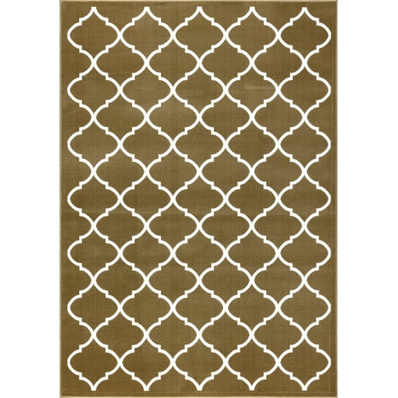 SUSSEXHOME Beatrice Collection 2'x3' Beige&White Area Rug, Extra Soft and Comfy Carpet, Area Rugs for Kitchen, Living Room Rug, Runner Rug, Indoor Rugs for Bedroom, Machine Rug, Area Rug