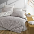 thumbnail image 1 of SUSSEXHOME Gray Connections %100 Cotton Duvet Cover Set, Full Size Duvet Cover, 1 Duvet Cover, 1 Fitted Sheet and 2 Pillowcases, Iron Safe, Hypoallergenic, Breathable Bedding Set, 1 of 7