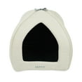 thumbnail image 1 of SUSSEXHOME Pets 13.8 x 13.8 x 13.8 Inches Washable Pet Tent Bed - Cozy Covered Small Cat Bed and Dog Igloo Bed - Dog Cave Bed and Cat House for Indoor Cats - BEIGE, 1 of 7