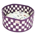 thumbnail image 1 of SUSSEXHOME Pets 15.75 x 15.75 x 6.7 Inches Round High Wall Cozy Cat Bed with Pillow for Cats and Small Dogs - Decorative Non-Slip Bolster Inner Cushion Calming Bed - Purple, 1 of 8