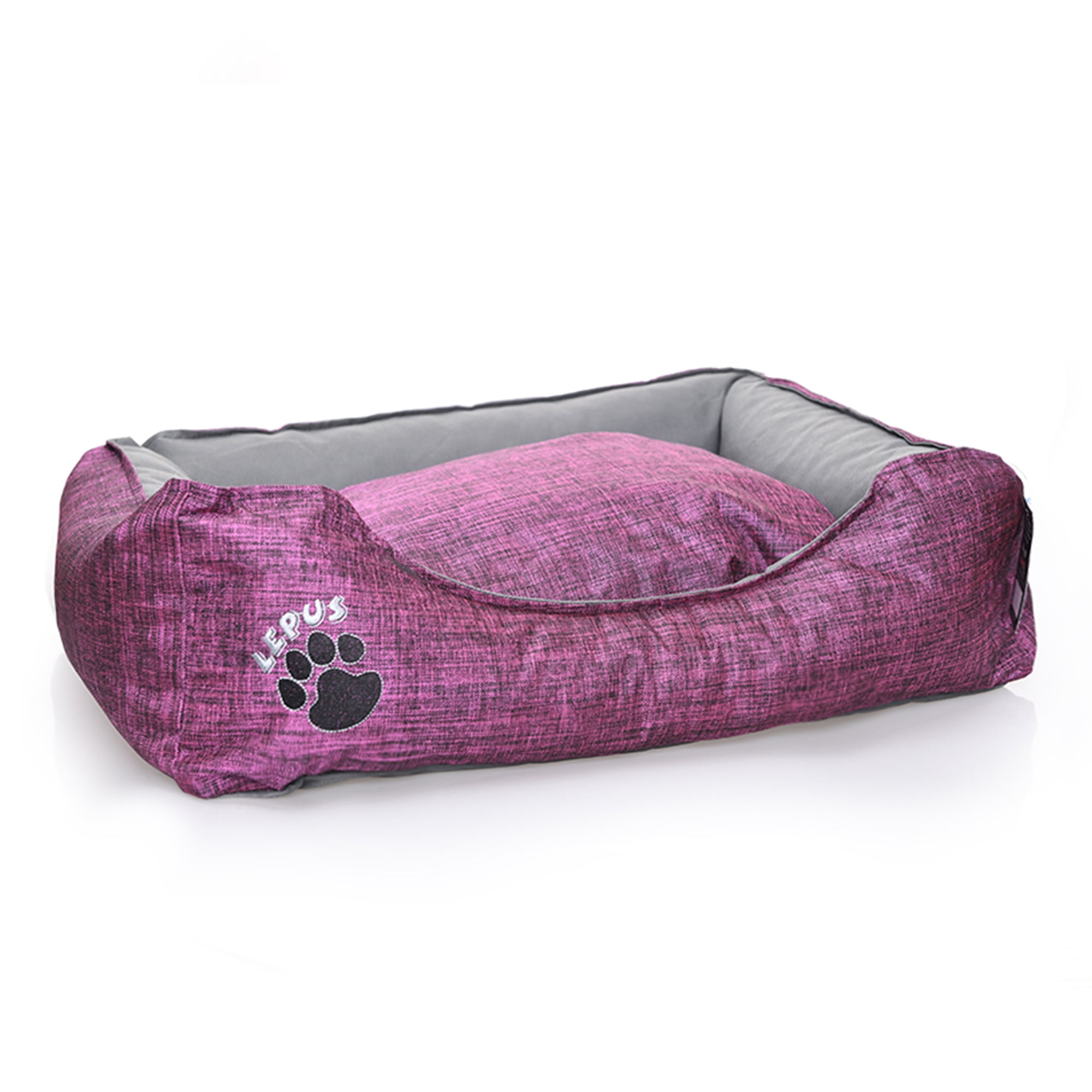 SUSSEXHOME Pets 19.3 x 14.2 x 7 Inches Outdoor Dog Bed for Small Dogs - Durable Waterproof Sofa Dog Bed with Sides - (PURPLE)