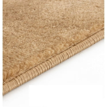 SUSSEXHOME  Stair Treads Non-Skid Solid Safety Stair Mat, Landing Rug Solid Beige 2' x 3'