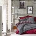 thumbnail image 1 of SUSSEXHOME Winter Wine in Chicago %100 Cotton Duvet Cover Set Claret, Full Size Duvet Cover, 1 Duvet Cover, 1 Fitted Sheet and 2 Pillowcases, Iron Safe, Hypoallergenic, Breathable Bedding Set, 1 of 7