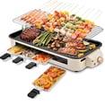 thumbnail image 1 of SUSLAS Electric Indoor Grill & Griddle, 1800W Smokeless Design with 4 Removable Nonstick Plates, Dishwasher Safe, Adjustable Temperature Control for Indoor Cooking, 1 of 10