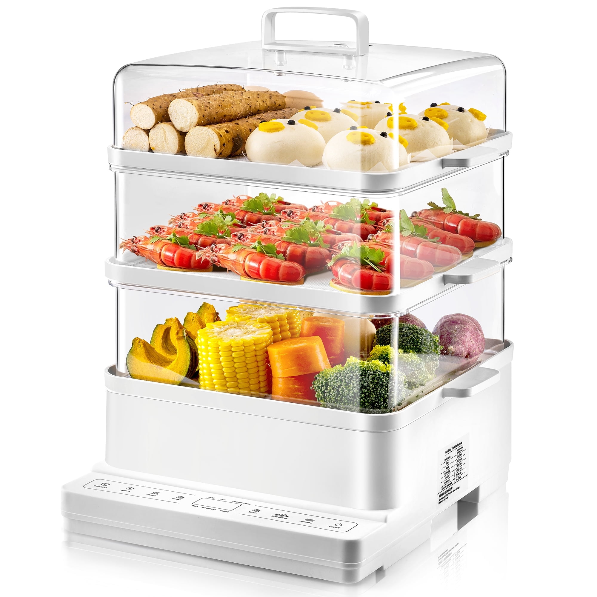 SUSTEAS Food Steamer for Cooking 13QT Vegetable Steamer with 24H