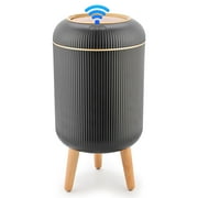 SUSTEAS Motion Sensor Trash Can: Touchless, Automatic, Waterproof for Kitchen, Bathroom (Black)