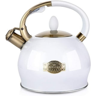Tea Kettle Stovetop - HIHUOS Whistling Teapot for Stovetop - Stainless  Steel Tea Pots for Stove Top, 3-ply Composite Base, Fast Boiling Teakettle  Work