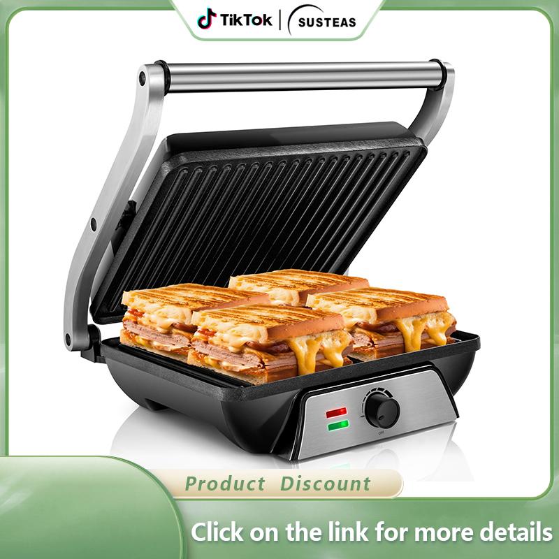 SUSTEAS Sandwich Maker MultiPurpose Electric Indoor Grill Mother's Day
