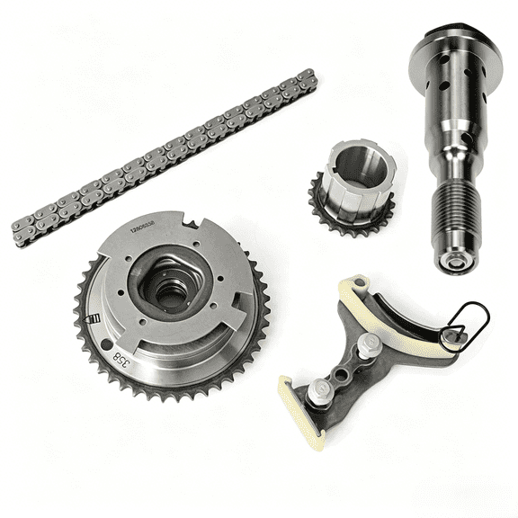 SUSUCAR Engine Timing Chain Kit with VVT Solenoid Valve for 2007-2013 GM LS 4.8L 5.3L 6.0L