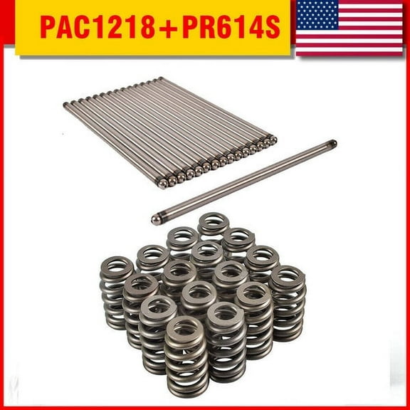 SUSUCAR For LS Engines PAC-1218 Recessed Honeycomb Valve Spring Push Rod Kit