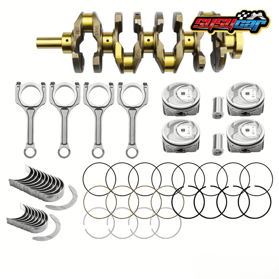 SUSUCAR G4KJ 2.4L Engine Overhaul Rebuild Kit for 2011-2020 Hyundai Kia - Crankshaft, Rods, Pistons & Rings