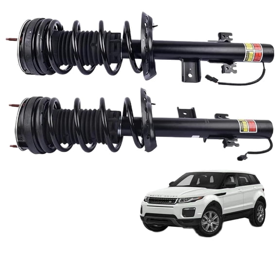 SUSUCAR Pair Rear Shock Absorber Struts w/Electric for 2012-2019 Land Rover Range Rover Evoque - Amortiguadores Traseros