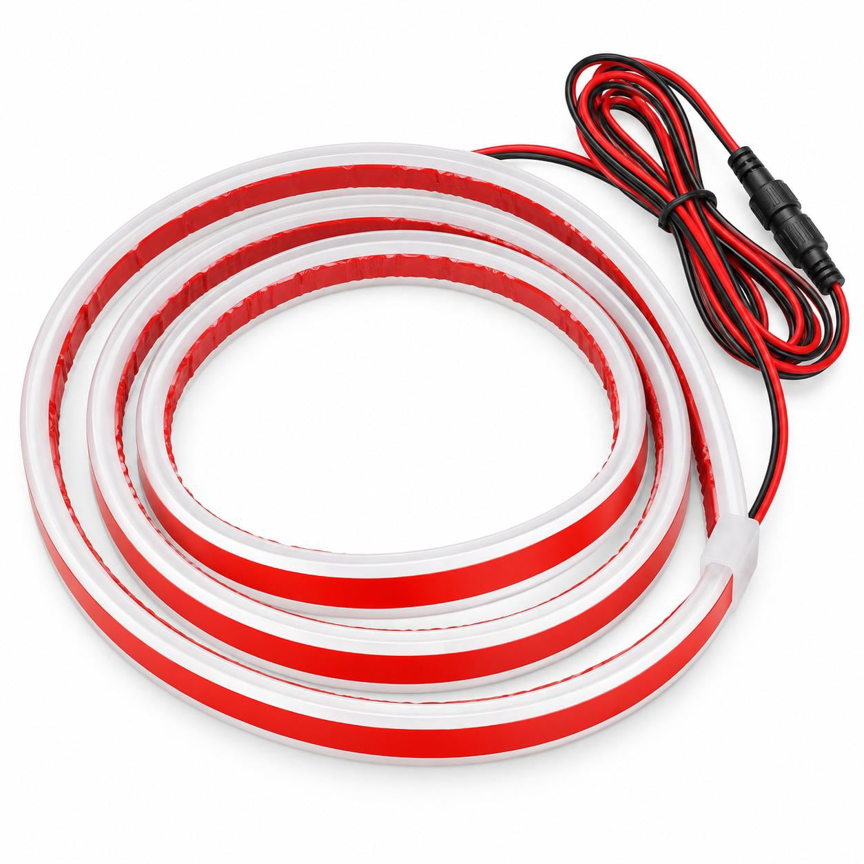 SUSUCAR Red LED Hood Light Strip for Cars, Flexible Automotive Front ...