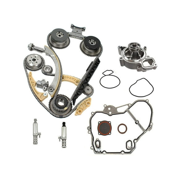 SUSUCAR Timing Chain Kit VCT Selenoid Actuator Gear Water Pump Fit GM Ecotec 2.0L 2.4L